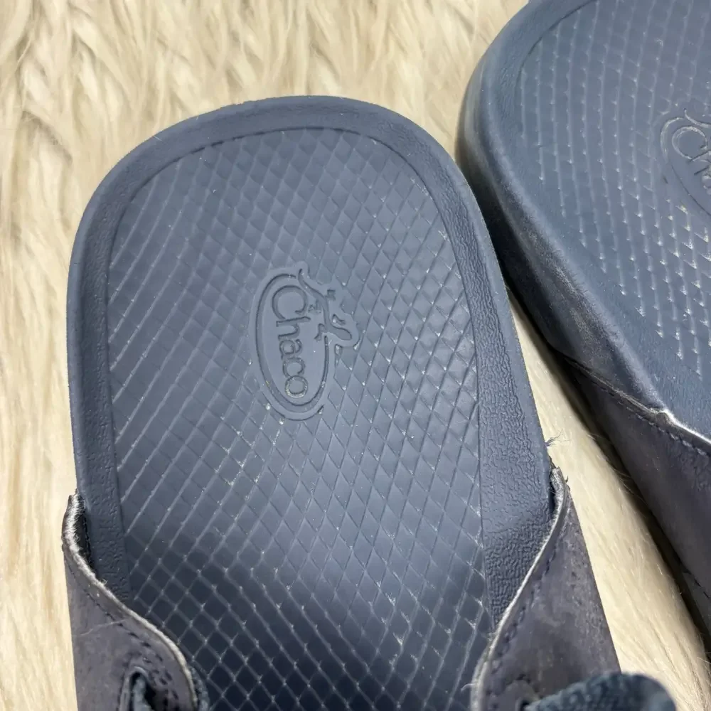 Chaco‎ Men's 12 Navy Blue Lowdown Slide Sandals Adjustable